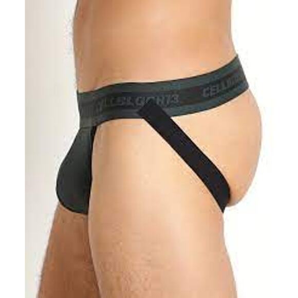 Mens Cellblock 13 Core Jockstrap  Green/Black "Rascal"  XLarge - Picture 2 of 2
